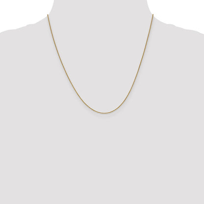 10K Gelbgold.8mm Ährenkette Halskette