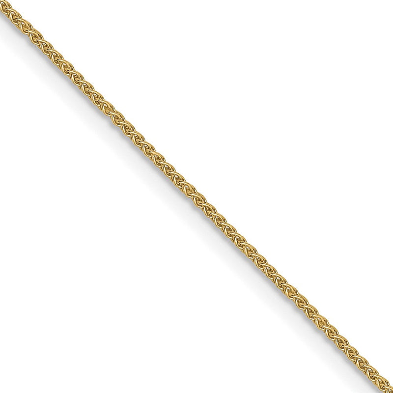 10K Gelbgold.8mm Ährenkette Halskette