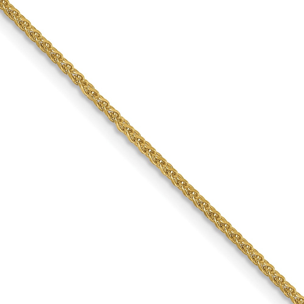 10K Gelbgold 1.25mm Diamantiert Ährenkette Halskette
