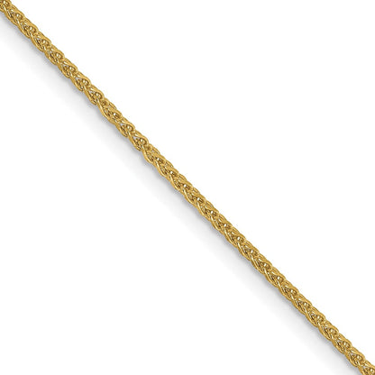 10K Gelbgold 1.25mm Diamantiert Ährenkette Halskette