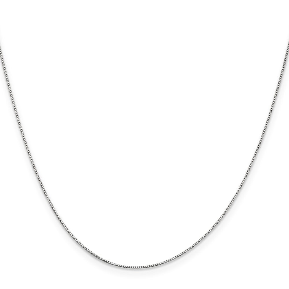 10K Weißgold.5mm Baby Venezianer mit Karabinerverschluss Halskette