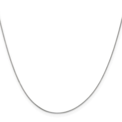 10K Weißgold.5mm Baby Venezianer mit Karabinerverschluss Halskette