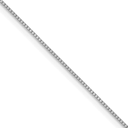 10K Weißgold.5mm Baby Venezianer mit Karabinerverschluss Halskette