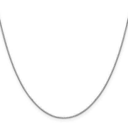 10K Weißgold.9mm Venezianer Halskette