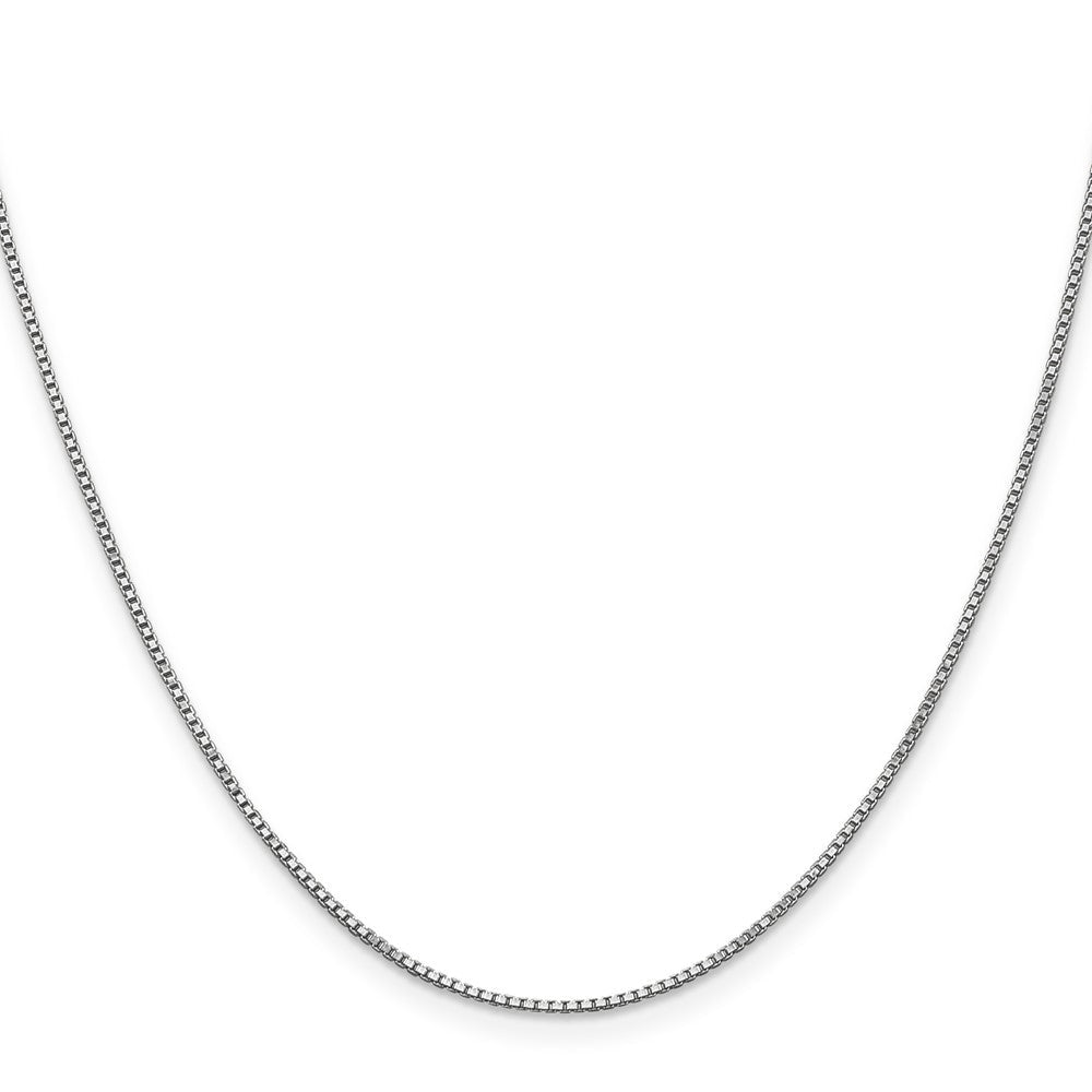 10K Weißgold 1mm Venezianer Halskette