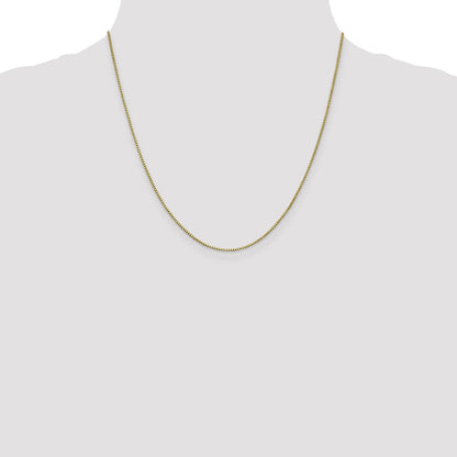 10K Weißgold 1mm Venezianer Halskette