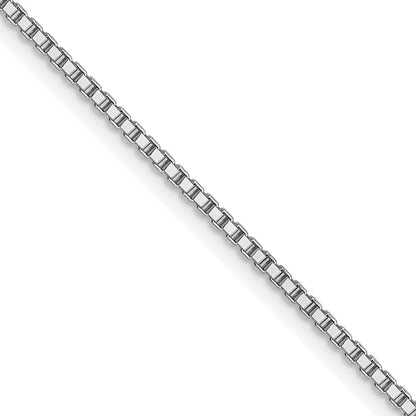 10K Weißgold 1mm Venezianer Halskette