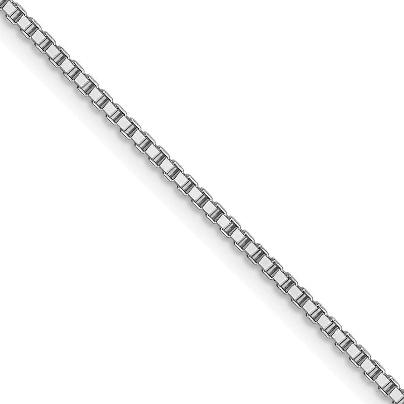10K Weißgold 1mm Venezianer Halskette