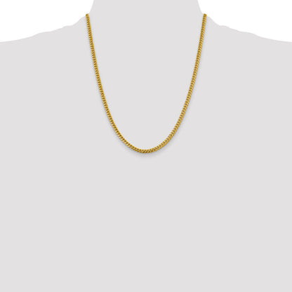 10K Gelbgold 4.25mm Massiv Miami Kubanisch Halskette
