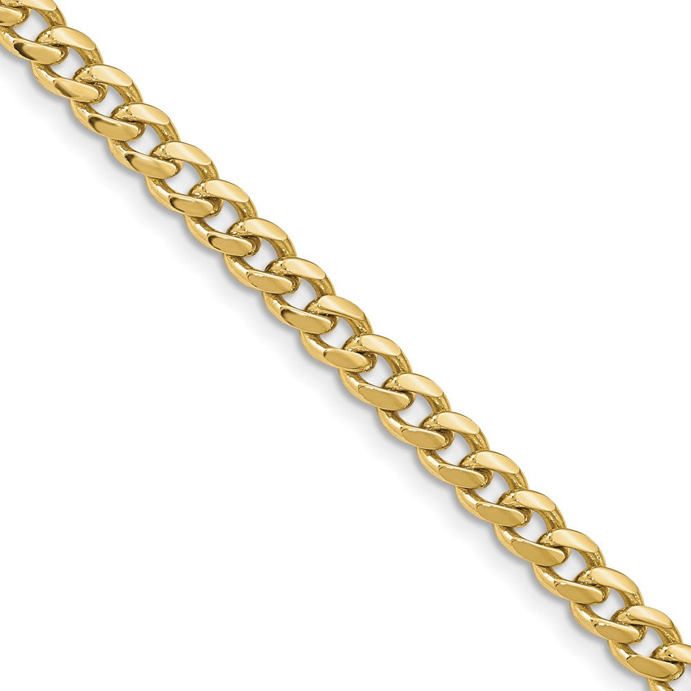 10K Gelbgold 4.25mm Massiv Miami Kubanisch Halskette