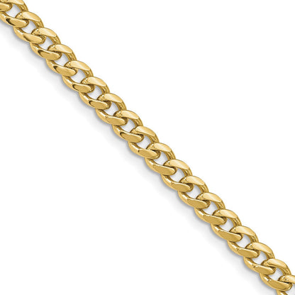 10K Gelbgold 4.25mm Massiv Miami Kubanisch Halskette