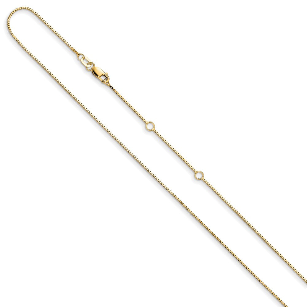18 Zoll 10K Gelbgold.85mm Venezianer 1 Zoll+1 Zoll Verstellbar Halskette