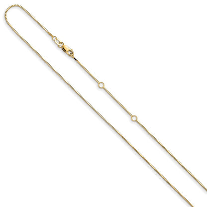 18 Zoll 10K Gelbgold.85mm Venezianer 1 Zoll+1 Zoll Verstellbar Halskette