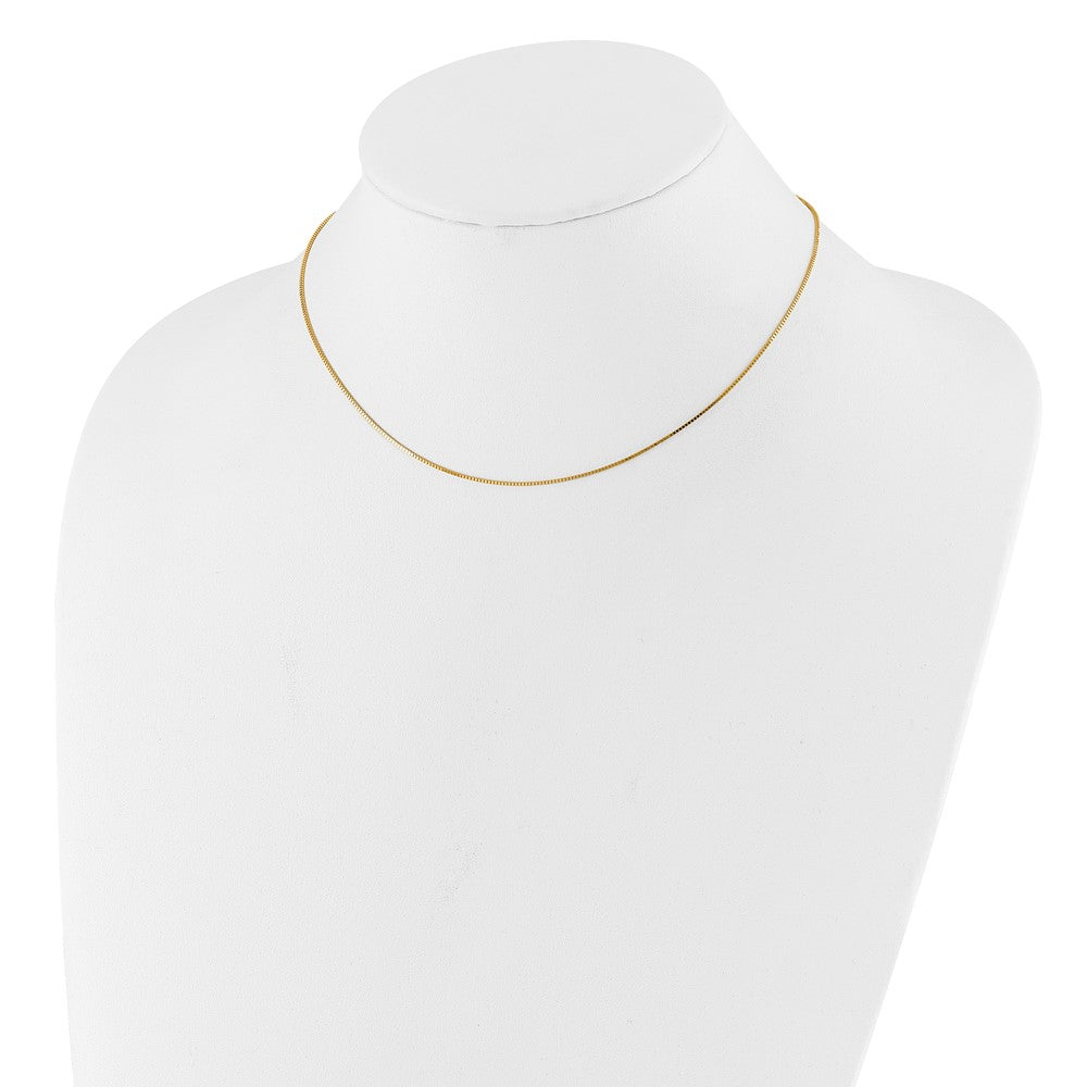 18 Zoll 10K Gelbgold.85mm Venezianer 1 Zoll+1 Zoll Verstellbar Halskette