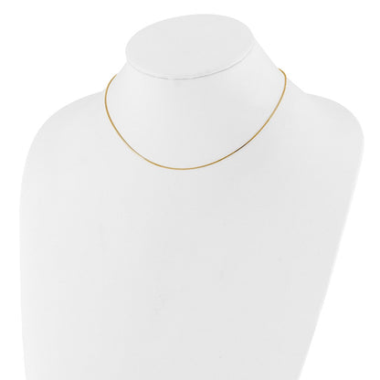18 Zoll 10K Gelbgold.85mm Venezianer 1 Zoll+1 Zoll Verstellbar Halskette