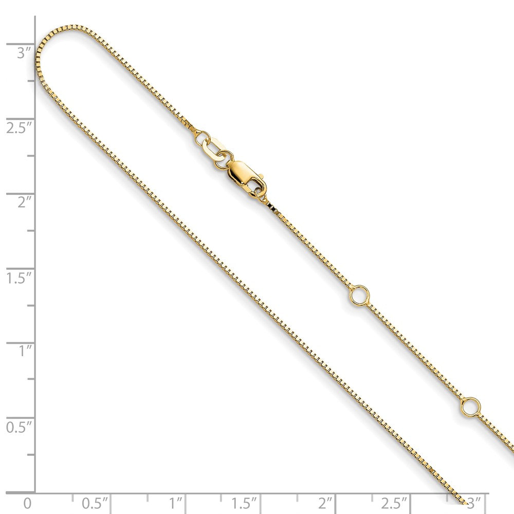 18 Zoll 10K Gelbgold.85mm Venezianer 1 Zoll+1 Zoll Verstellbar Halskette