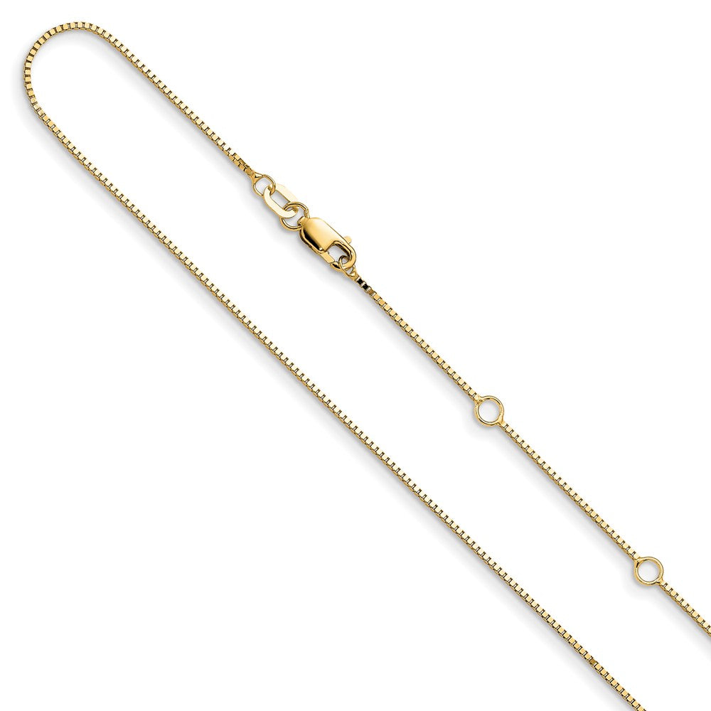 18 Zoll 10K Gelbgold.85mm Venezianer 1 Zoll+1 Zoll Verstellbar Halskette