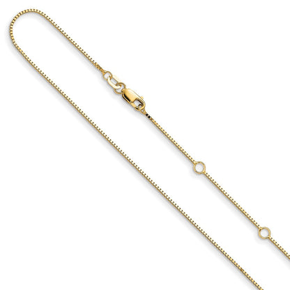 18 Zoll 10K Gelbgold.85mm Venezianer 1 Zoll+1 Zoll Verstellbar Halskette