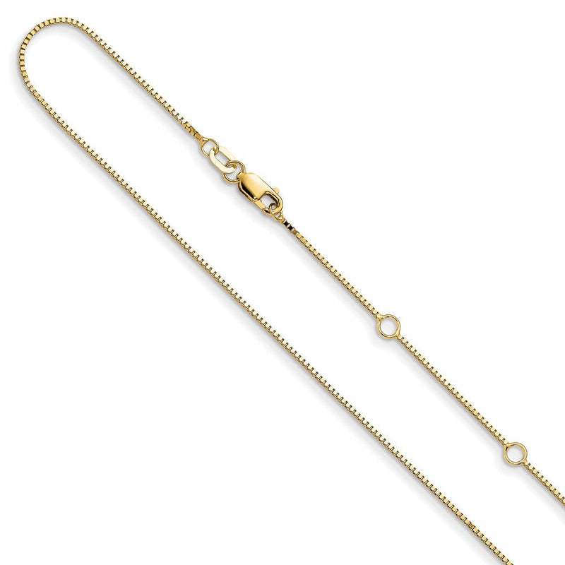 18 Zoll 10K Gelbgold.85mm Venezianer 1 Zoll+1 Zoll Verstellbar Halskette
