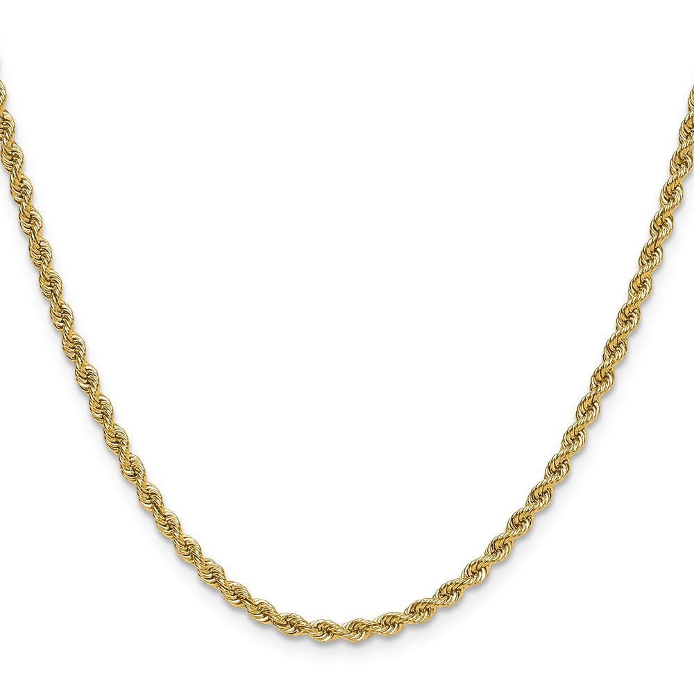 10K Gelbgold 2.75mm Massiv Normal Kordel Halskette