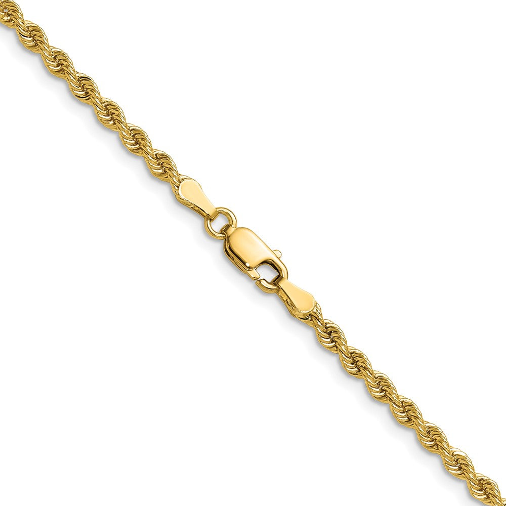10K Gelbgold 2.75mm Massiv Normal Kordel Halskette