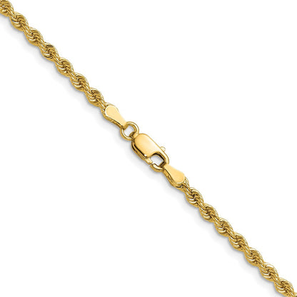 10K Gelbgold 2.75mm Massiv Normal Kordel Halskette