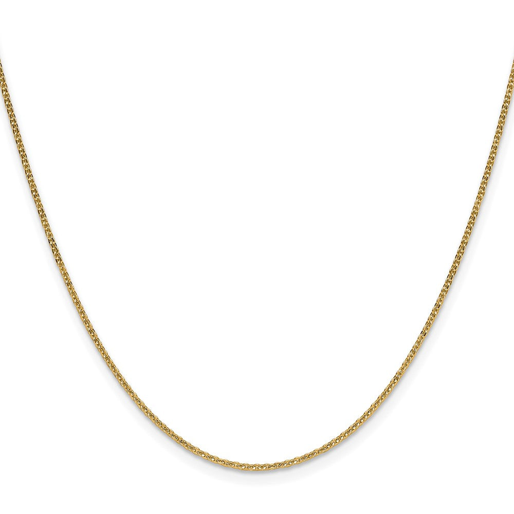 10K Gelbgold 1.4mm Flach Ankerkette Halskette