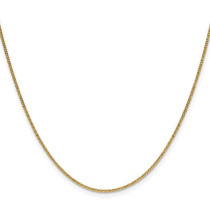 10K Gelbgold 1.4mm Flach Ankerkette Halskette