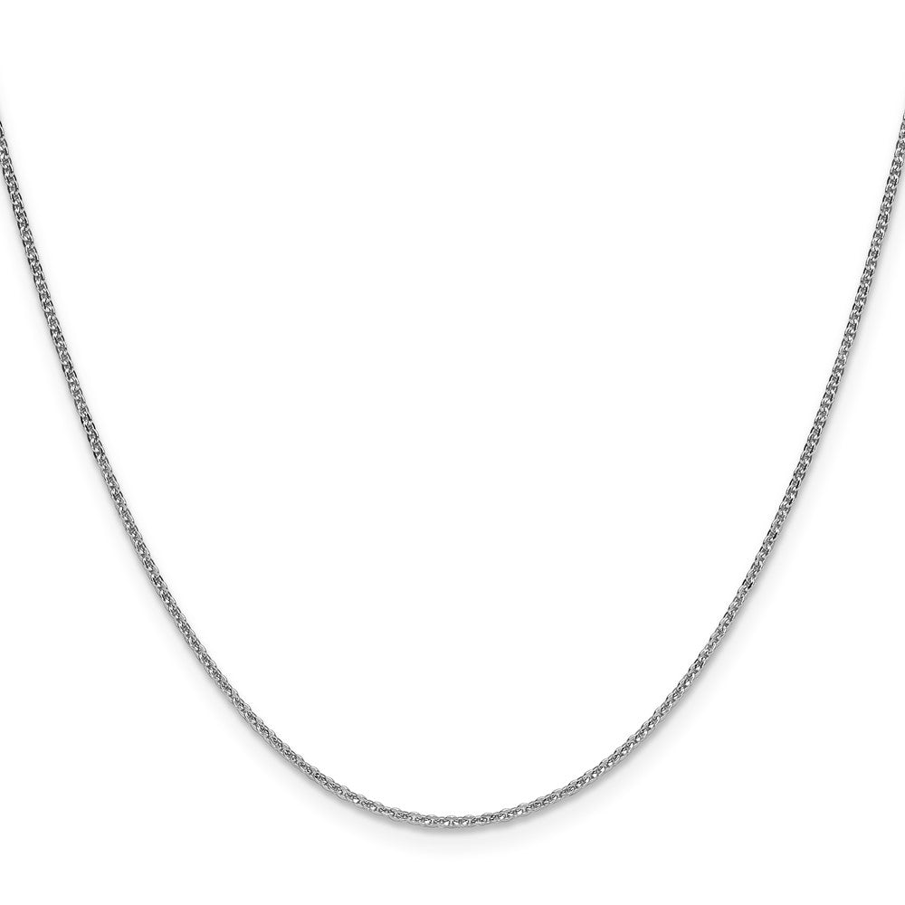 10K Weißgold 1.4mm Flach Ankerkette Halskette