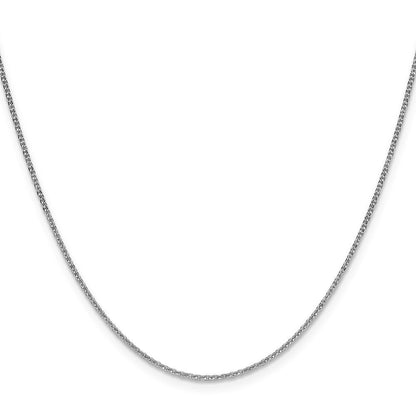 10K Weißgold 1.4mm Flach Ankerkette Halskette