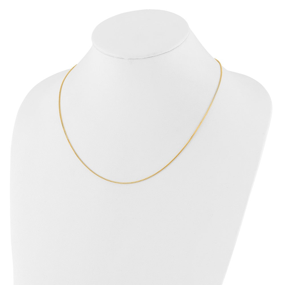10K Gelbgold Verstellbar 1mm Venezianer Halskette