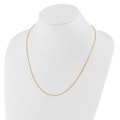 10K Gelbgold Verstellbar 1mm Venezianer Halskette