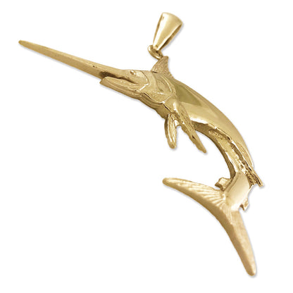 14K Gold Marlin Sportfisch-Anhänger