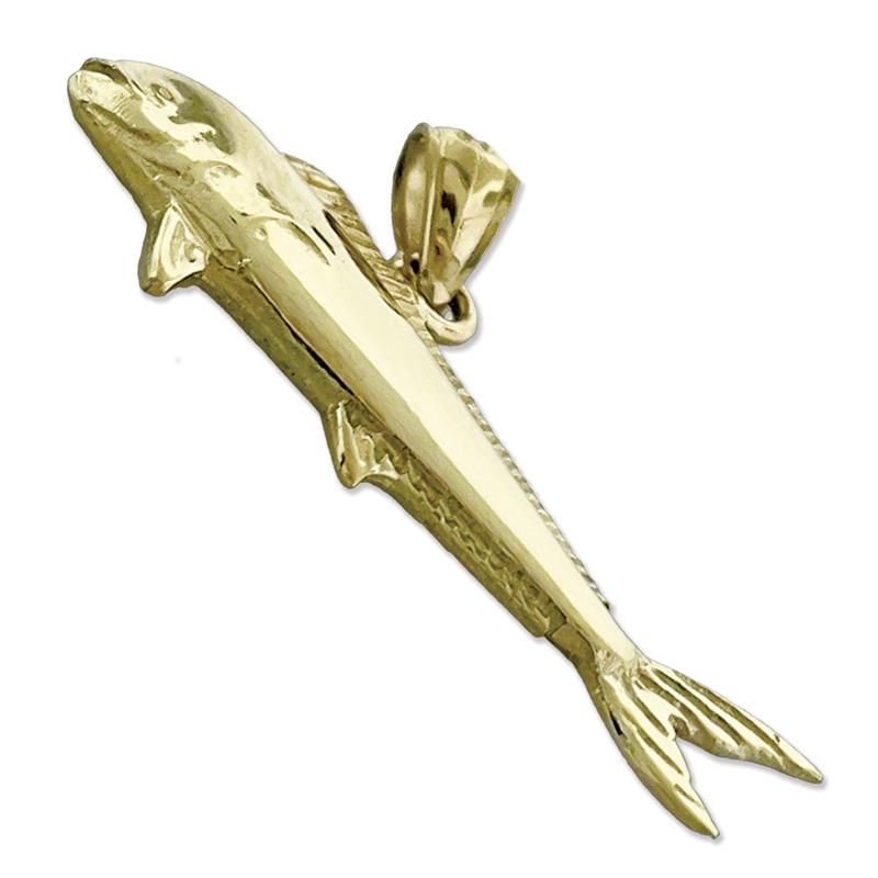 585 Gold 30-mm-Mahi-Mahi-Anhänger