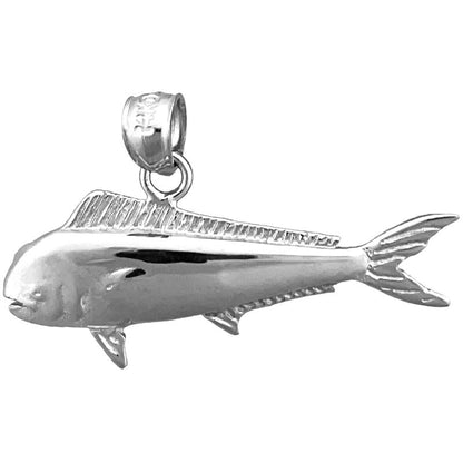 585 Gold 30-mm-Mahi-Mahi-Anhänger