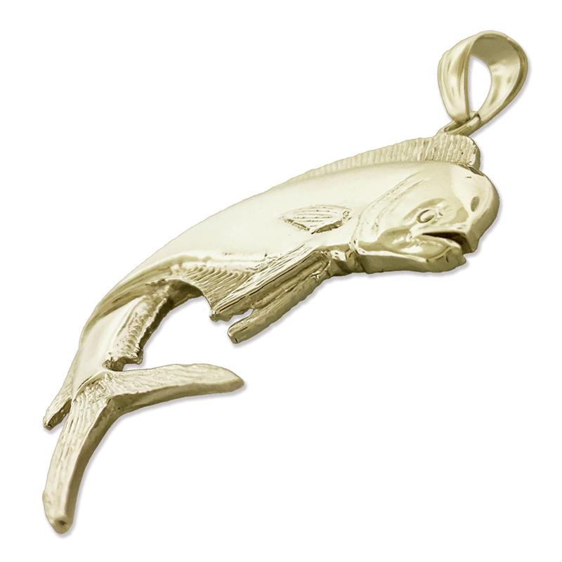 585 Gold Mahi Mahi Fisch Anhänger, 44 mm
