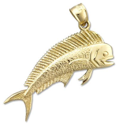 14K Gold Mahi-Mahi-Anhänger