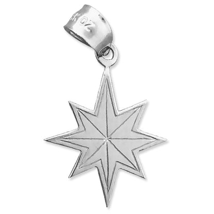 585 Gold Achtzackiger Stern-Charm