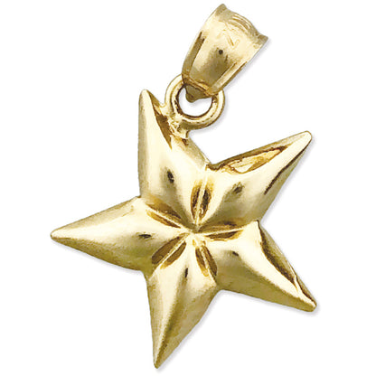 585 Gold Fünfzackiger Stern-Charm