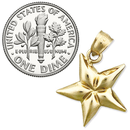 585 Gold Fünfzackiger Stern-Charm