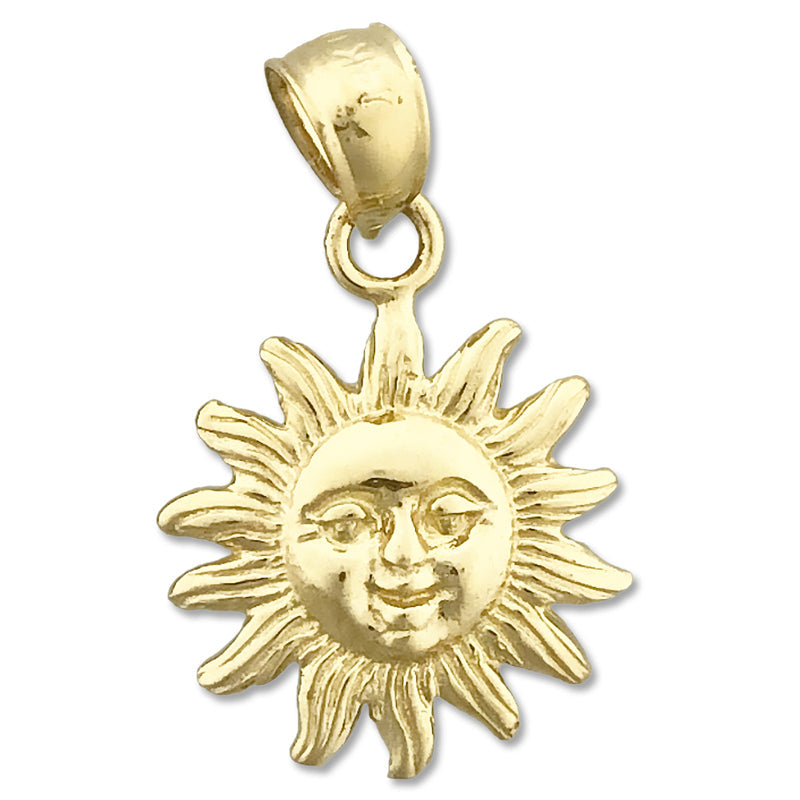14K Gold Sonne Charm