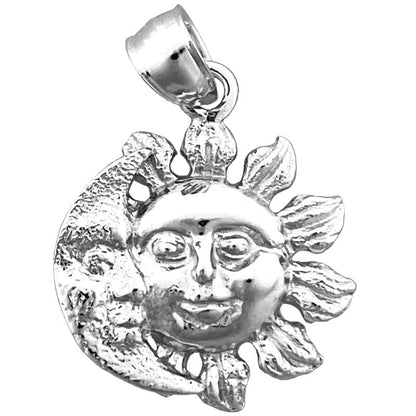 585 Gold Mond und Sonne Charm