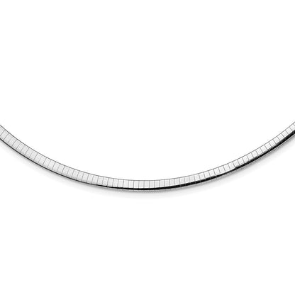 10K Bicolor 4mm Wendbar Omega Halskette