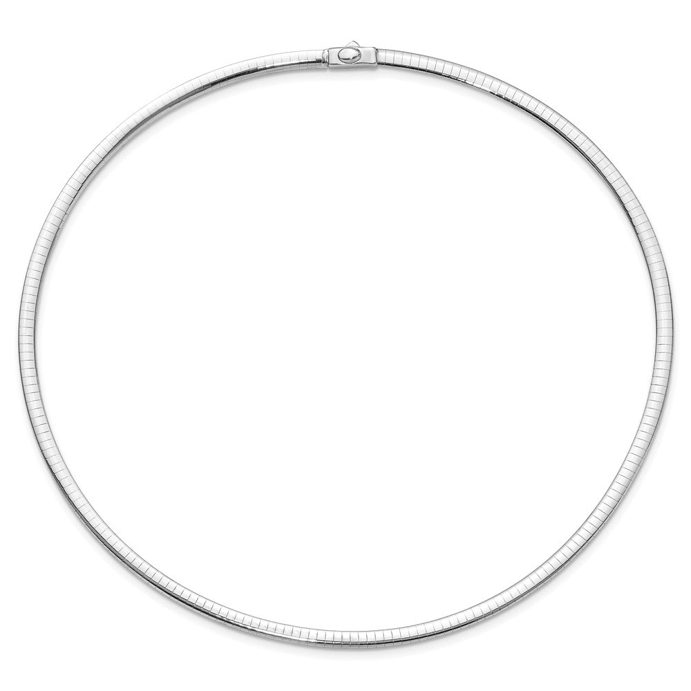 10K Bicolor 4mm Wendbar Omega Halskette