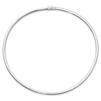 10K Bicolor 4mm Wendbar Omega Halskette