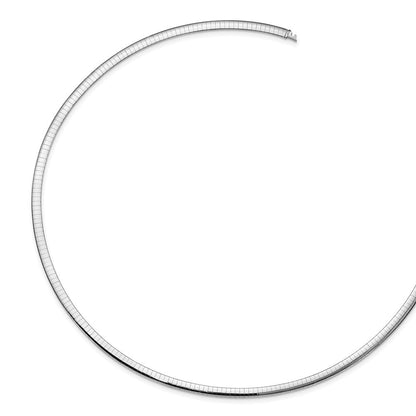 10K Bicolor 4mm Wendbar Omega Halskette