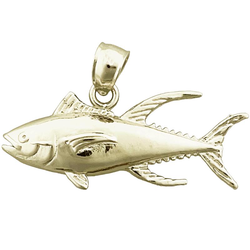 14K Gold 28MM Thunfisch-Anhänger