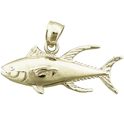 14K Gold 28MM Thunfisch-Anhänger