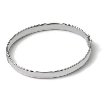 10K Weißgold 5.9mm Armreif