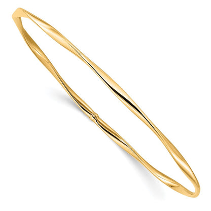 10K Gelbgold Schieber-on Armreif